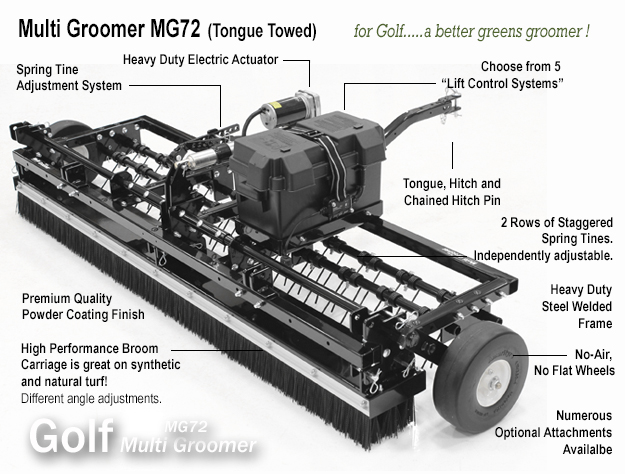 Golf Multi Groomer MG72 Tongue Towed 2023