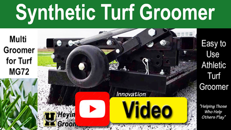 Turf Groomer Video PLAY Button 450w