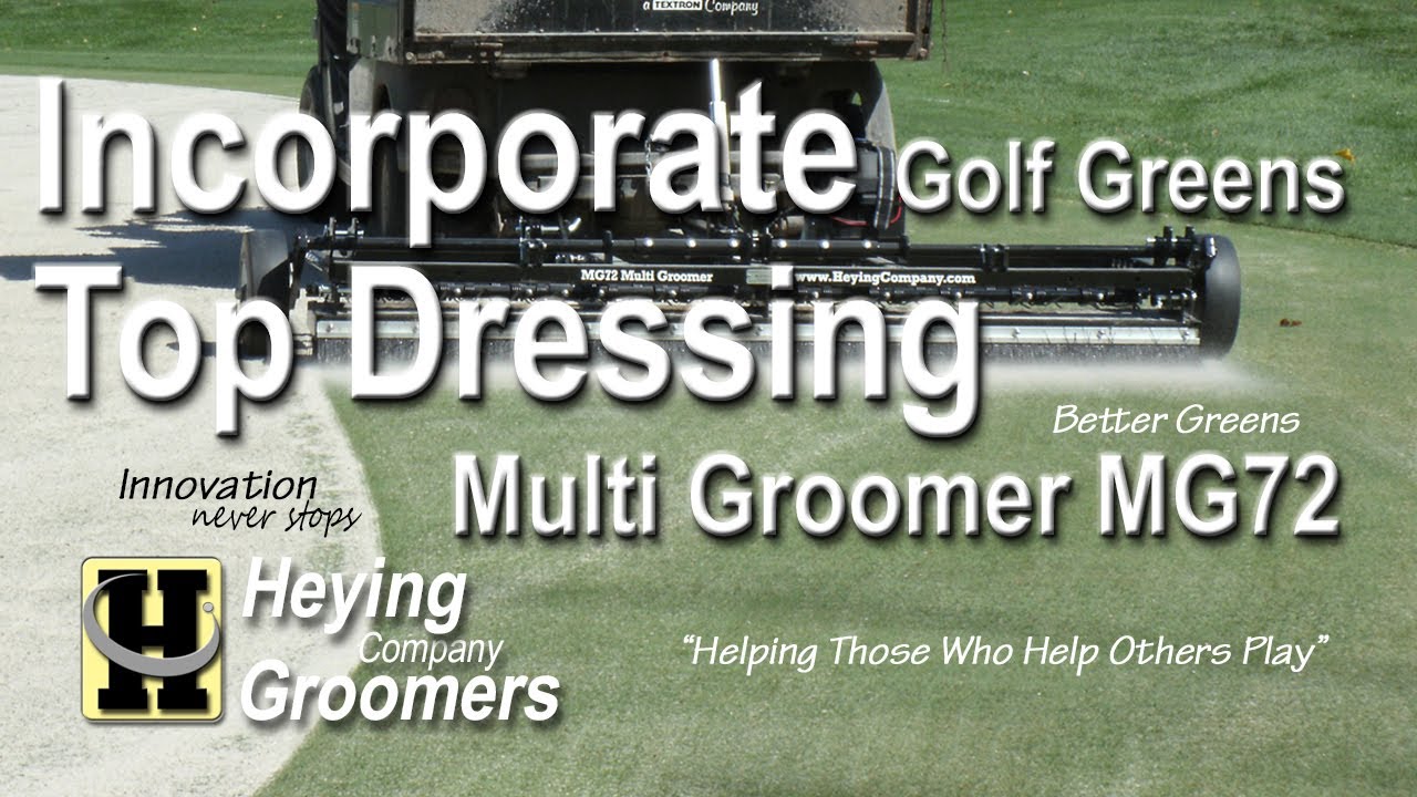 Golf Greens Groomer Incorporating Top Dressing - MG72 Multi Groomer