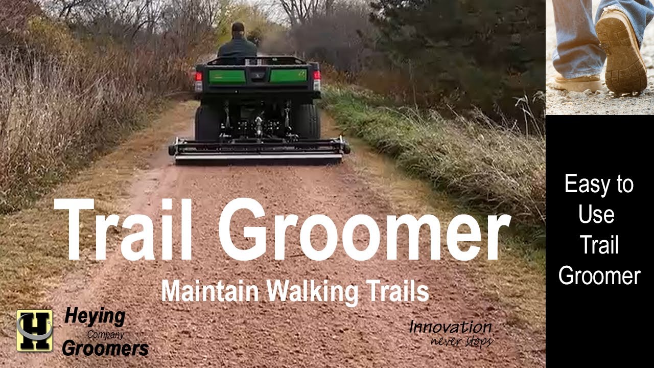 Trail Groomer. Maintain Walking - Biking Trails. Factory Direct 712-756-8847 www.heyingcompany.com